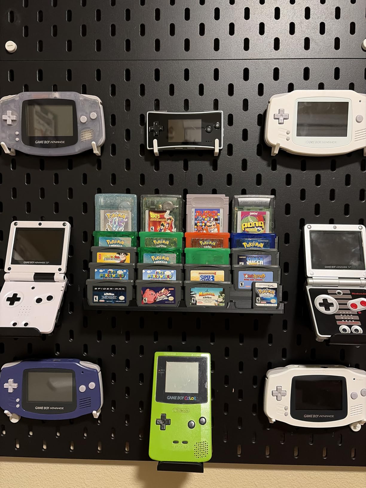 Display Tower, Rack, Case for Game Boy Advance, Game Boy Color, and Original GB Games (Holds 20 Games) (Black) customer photo 1