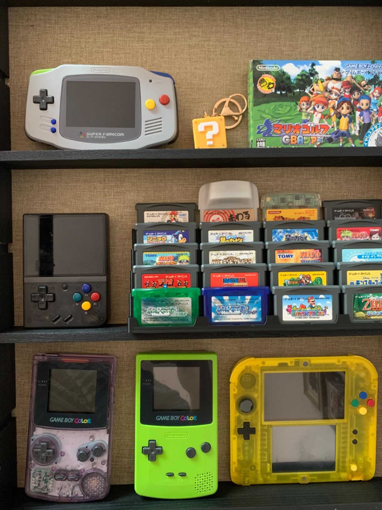 Display Tower, Rack, Case for Game Boy Advance, Game Boy Color, and Original GB Games (Holds 20 Games) (Black) customer photo 2