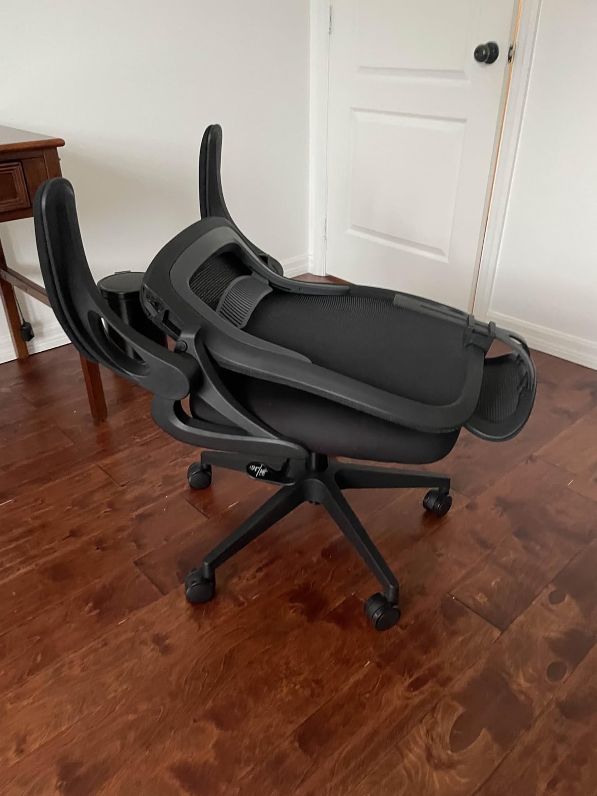 Tervo Model U Folding Office Chair for Small Spaces - Ergonomic Design with High Rebound Mesh - Computer Desk Chair for Gaming - For Adults & Kids - Foldable & Compact with Flip Up Arms customer photo 2