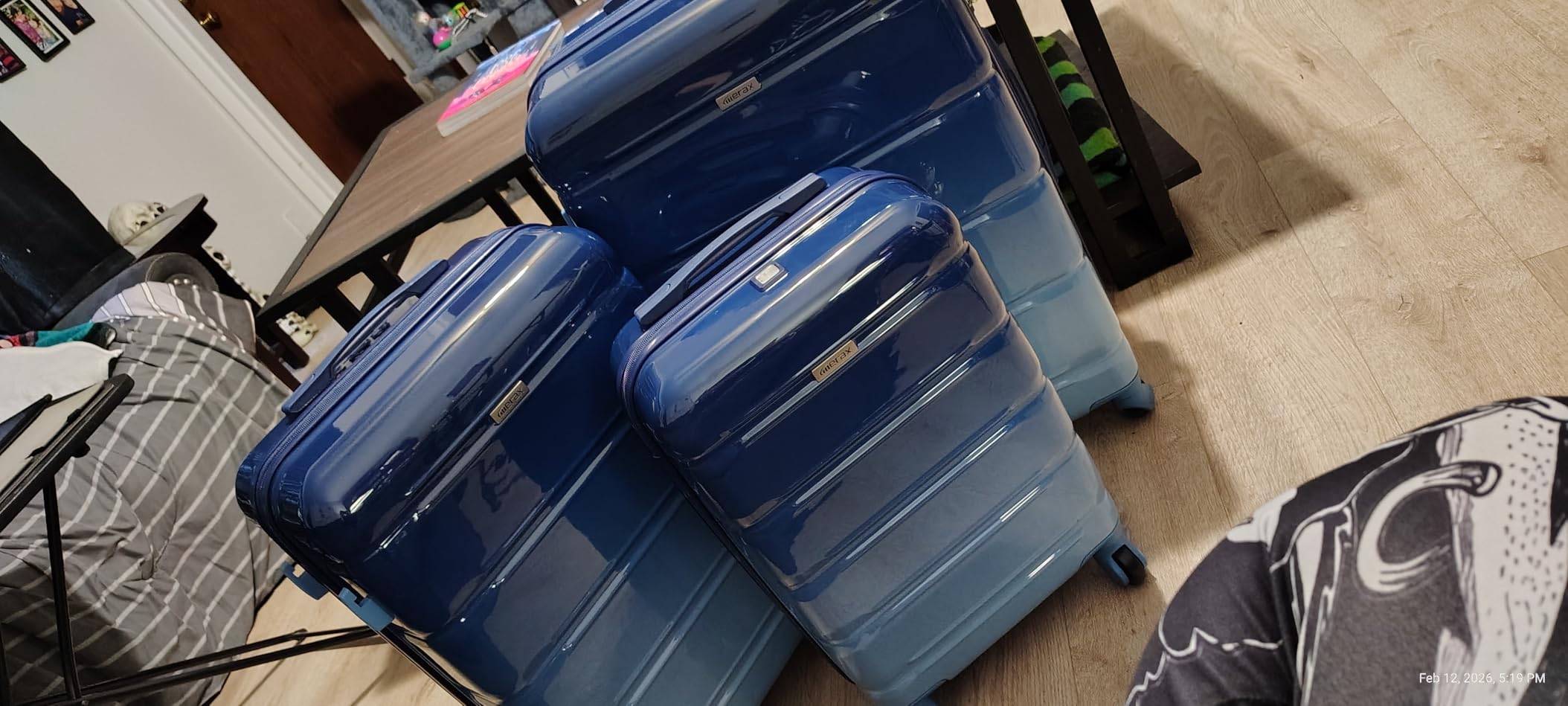 Luggage 3 Pcs ABS Hardside Luggage Sets Spinner Wheels Suitcases customer photo 1