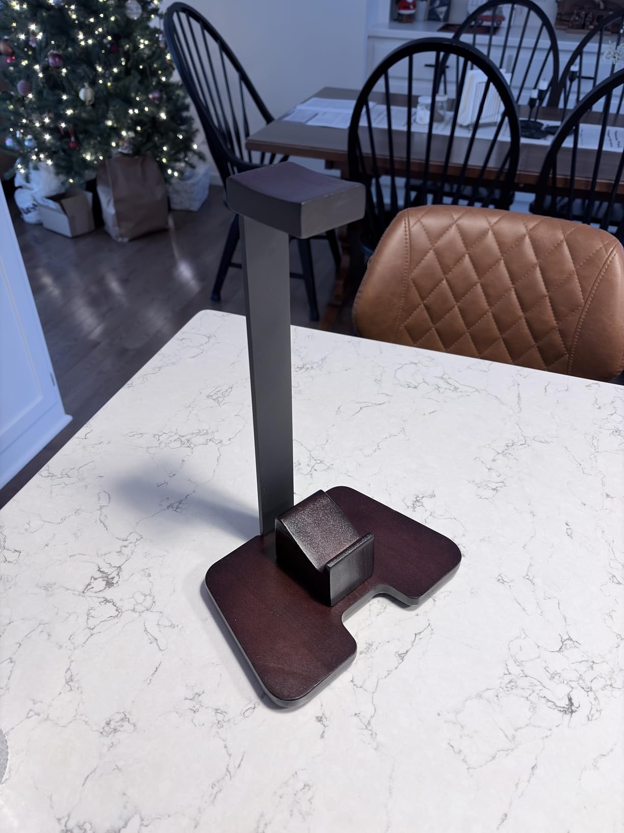Controller Stand Wood Headphone Stand for Desk Gaming Desk Accessories Controller Holder for Gaming Equipment Headset Holder customer photo 2