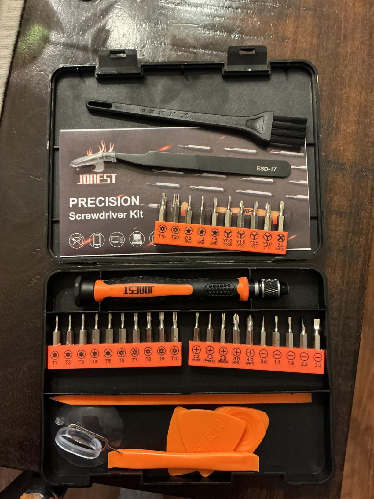 JOREST 59Pcs Small Precision Screwdriver Set with Torx T5, T6, T8, Mini Repair Tool Kit for Macbook, Computer, Laptop, iPhone, PS4 PS5, Xbox, Switch, Eyeglasses, Watch, PC, Ring Doorbell, Electronic customer photo 1