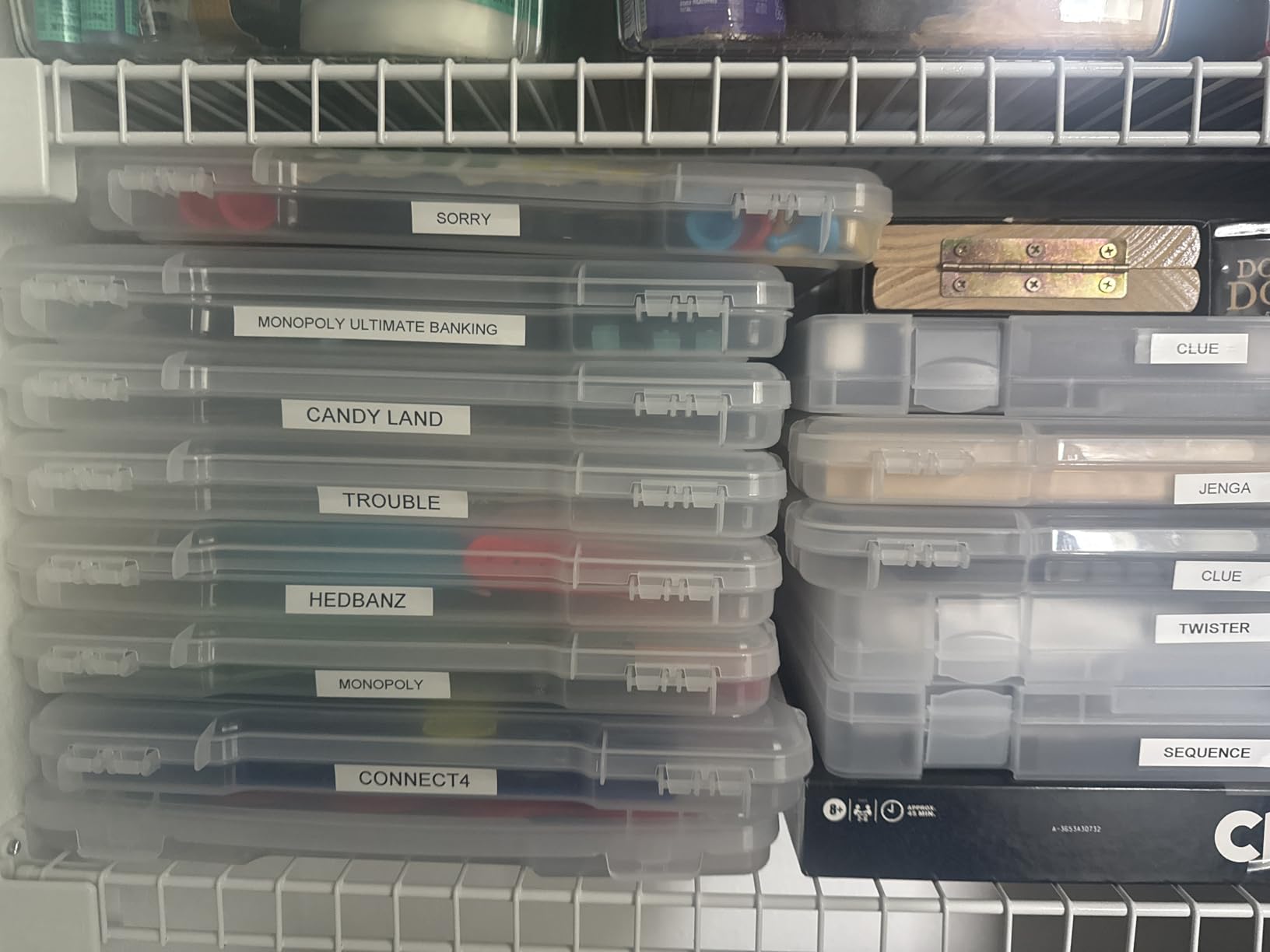 4-Pack Art & Craft Organizer Storage Case - Semi Transparent Stackable Plastic Craft Storage Container, Project Organizer Box Paper Custom Size Fit 8.5 x 11 Paper customer photo 2