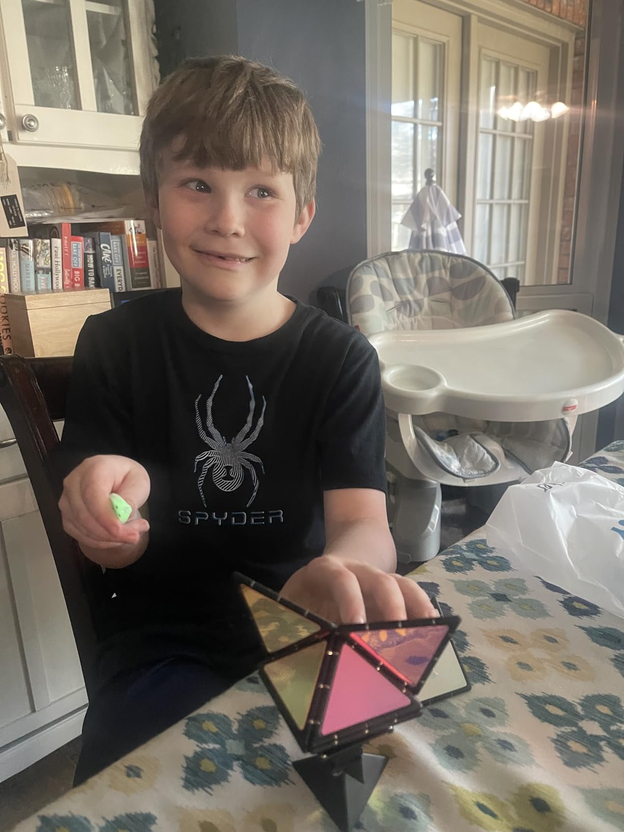 TOSY Magnet Pyramid Stone - 1 Cube Transforms into 1 Billion Shapes, 243 Rare Earth Magnets, Holographic Design, Spinner Accessory, Fidget/Puzzle/Sensory/STEAM Toy, Gift for Valentine Easter Birthday customer photo 2