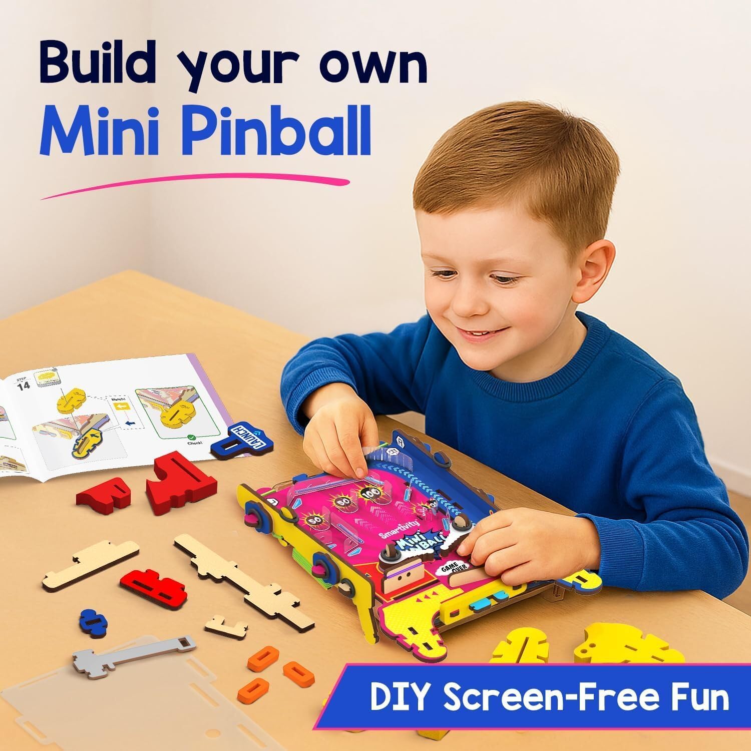 Smartivity Mini Pinball for Kids Ages 6 to 12 Years | Build Your Own - Hand Held Pinball I Birthday Gift for Smart Kids | DIY STEM Toy for Boys & Girls 6,7,8,9,10,11,12 Years Old customer photo 2