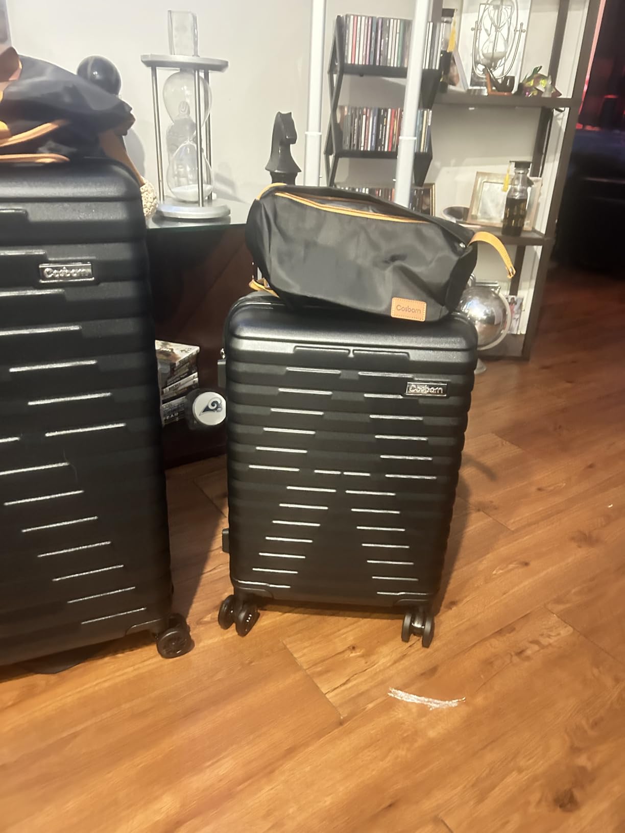 Luggage Sets 5 Piece Suitcases with Wheels, Suitcase Set ABS Hard Case Luggage with Spinner Wheels Durable Travel Luggage customer photo 1