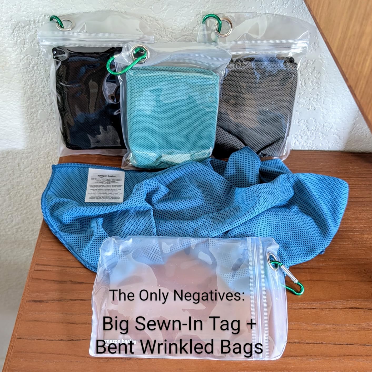 Amazon Basics Cooling Towels for Neck and Face, Sports, Workout Recovery, 40