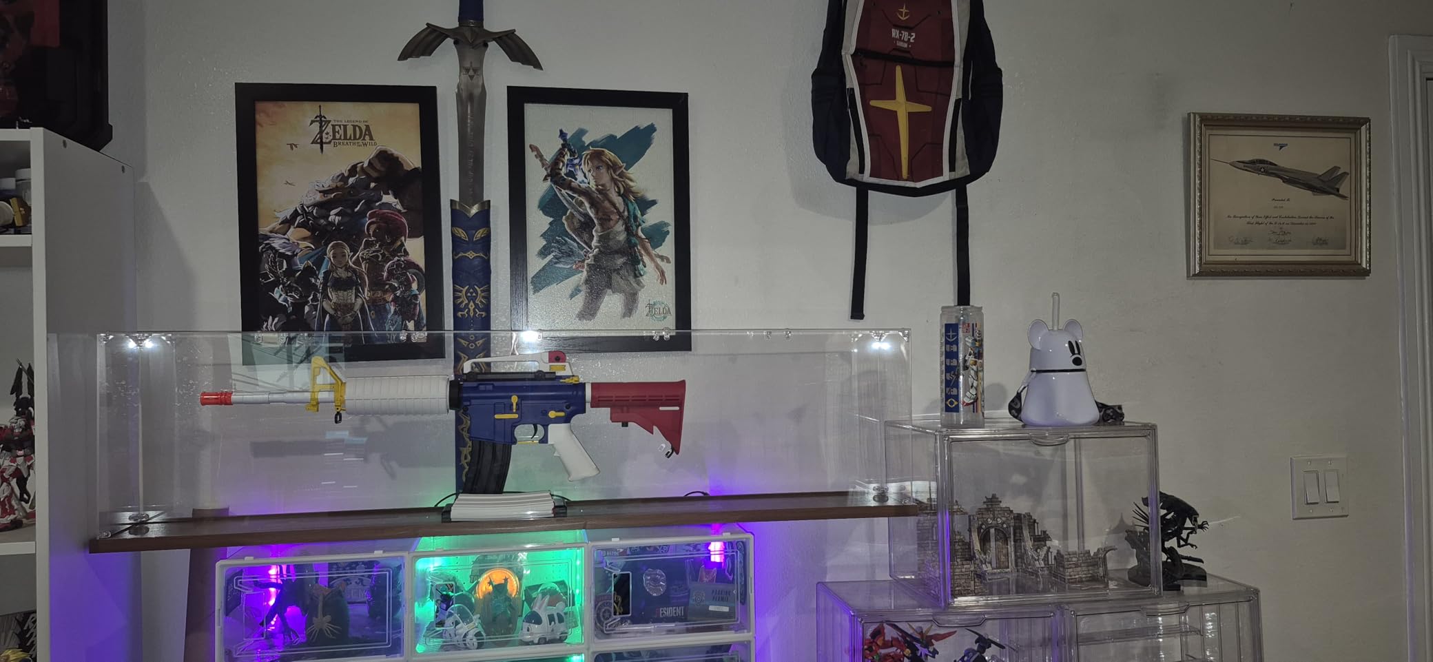 Clear Acrylic Display Case Upgrade 4 Tier Figure Display Cases with 3 Movable Dividers, Stackable Display Box Showcase with Magnetic Door for Collectibles (Large-1pack) customer photo 2