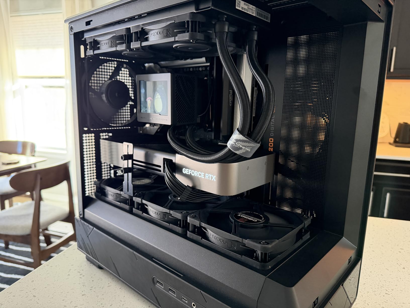 ASUS ROG RYUJIN III 360 ARGB EXTREME all-in-one AIO CPU liquid cooler, AMD Ryzen 9000 & Intel Core Ultra Ready, Asetek Gen8 V2 pump; high airflow static pressure magnetic fans; customizable 3.5