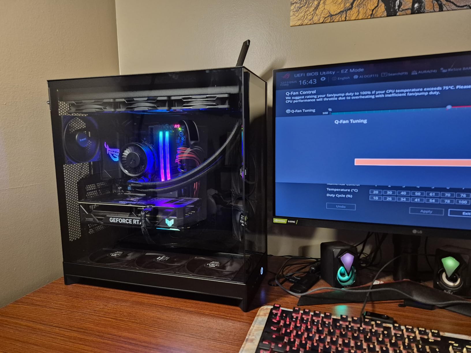 NZXT H9 Flow (2025) - Large Dual-Chamber ATX Mid-Tower Airflow PC Case - Includes 3 x 140mm & 1 x 120mm Fans - 420mm Radiator Support - Tempered Glass - Back-Connect Ready - Black customer photo 1