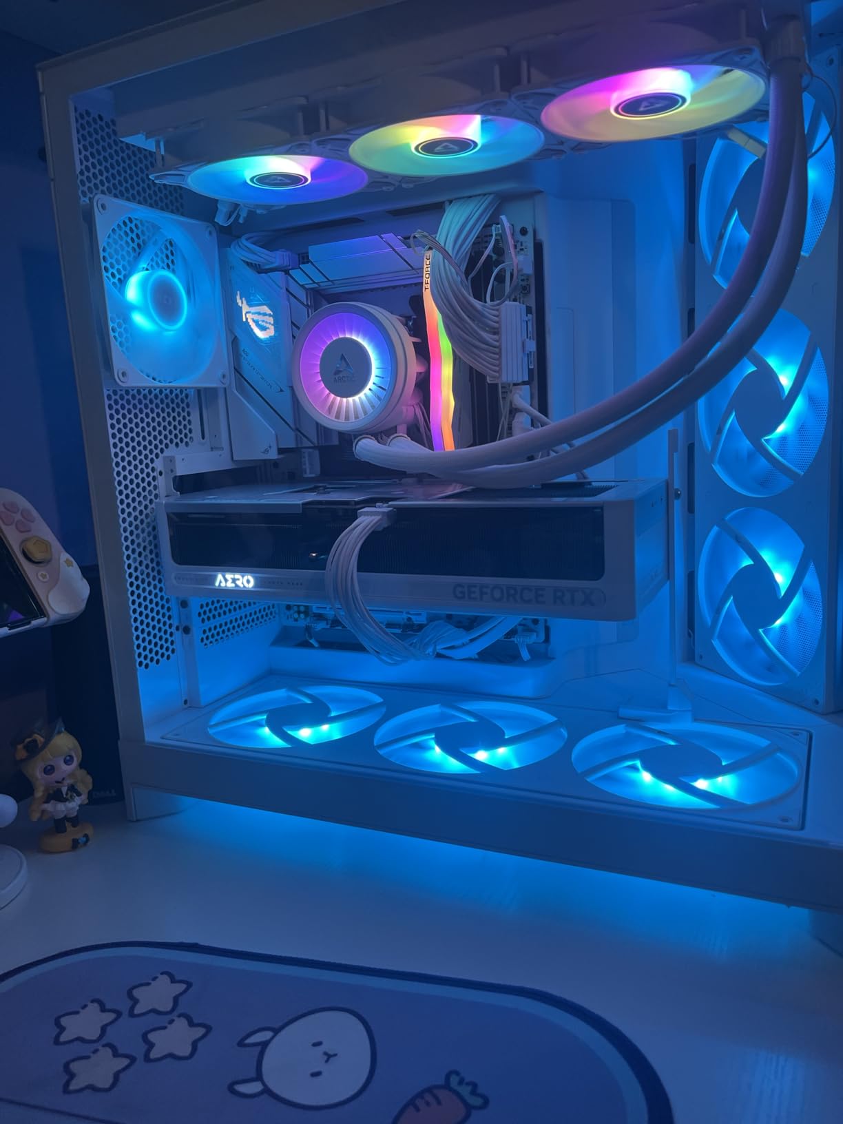 NZXT H9 Flow RGB+ (2025) - Large Dual-Chamber ATX Mid-Tower Airflow PC Case - Includes 7 RGB Fans (6 x 140mm, 1 x 120mm) & Control Hub - 420mm Radiator Support - Back-Connect Ready - Black customer photo 2