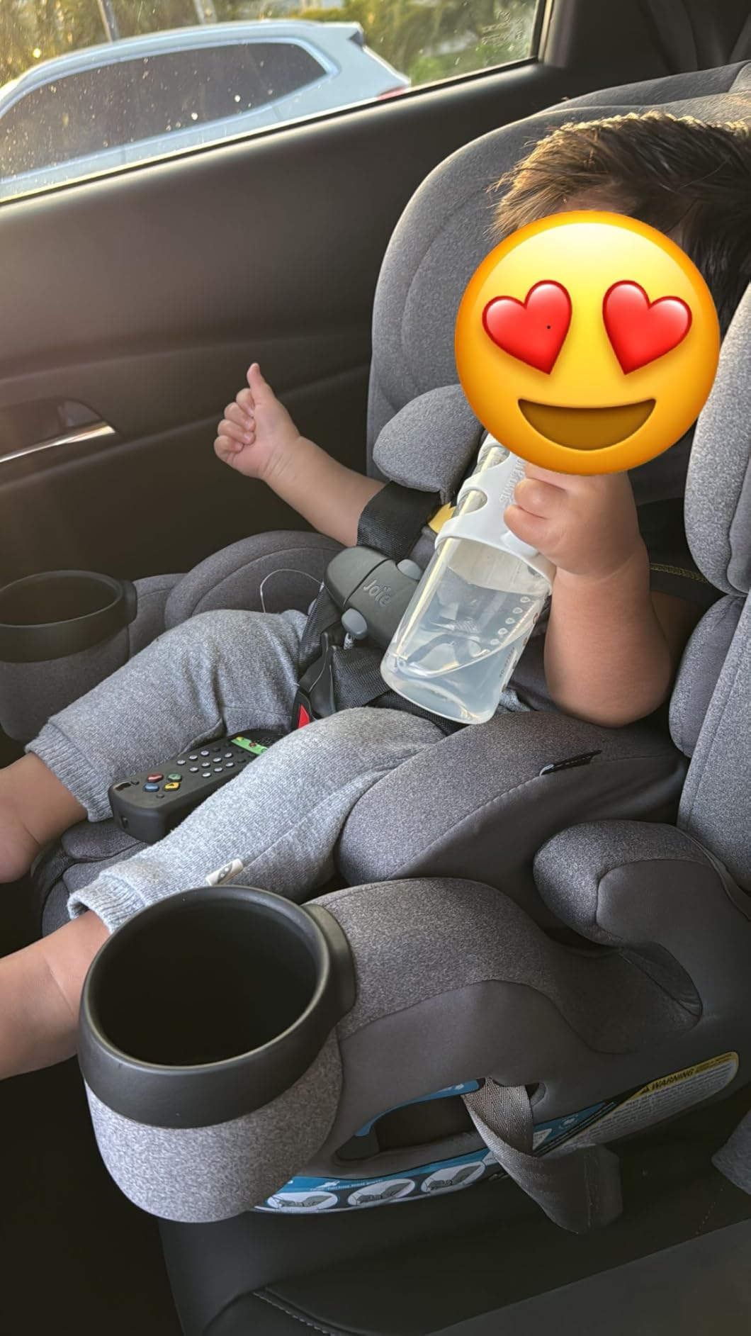 Joie Saffron SI 4-in-1 Car Seat - Car Seat for Infants to Toddlers to Big Kids - 4 Modes, 10-Position No-Rethread Headrest & Harness (Shale) customer photo 2