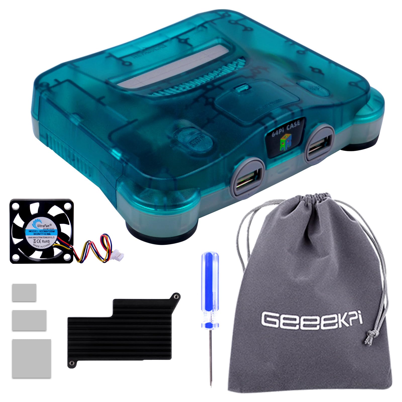 GeeekPi RetroFlag 64Pi Case for Raspberry Pi 5 16GB/8GB/4GB/2GB, with Aluminum Heatink & Cooling Fan customer photo 1