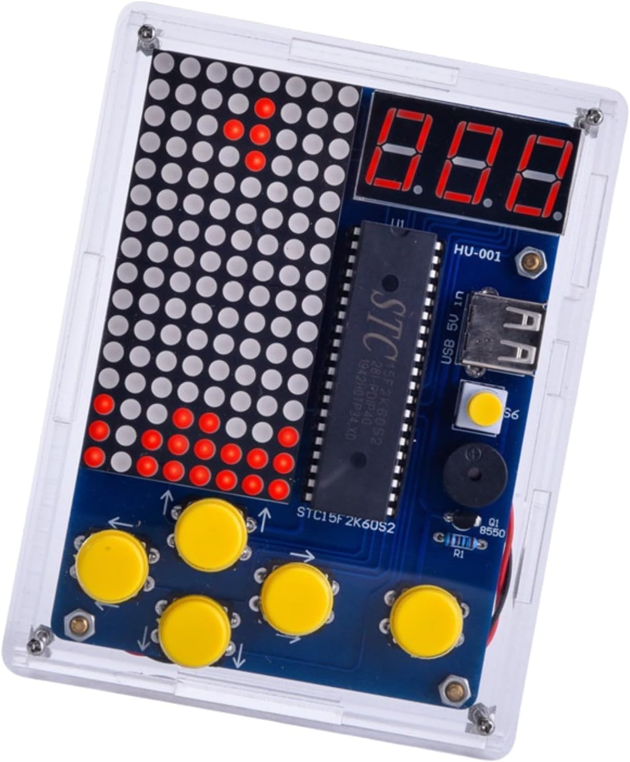 DIY Electronic Game Console Soldering Practice Kit, 4-in-1 Retro Games, LED Matrix Display, Educational Soldering Practice Project customer photo 1