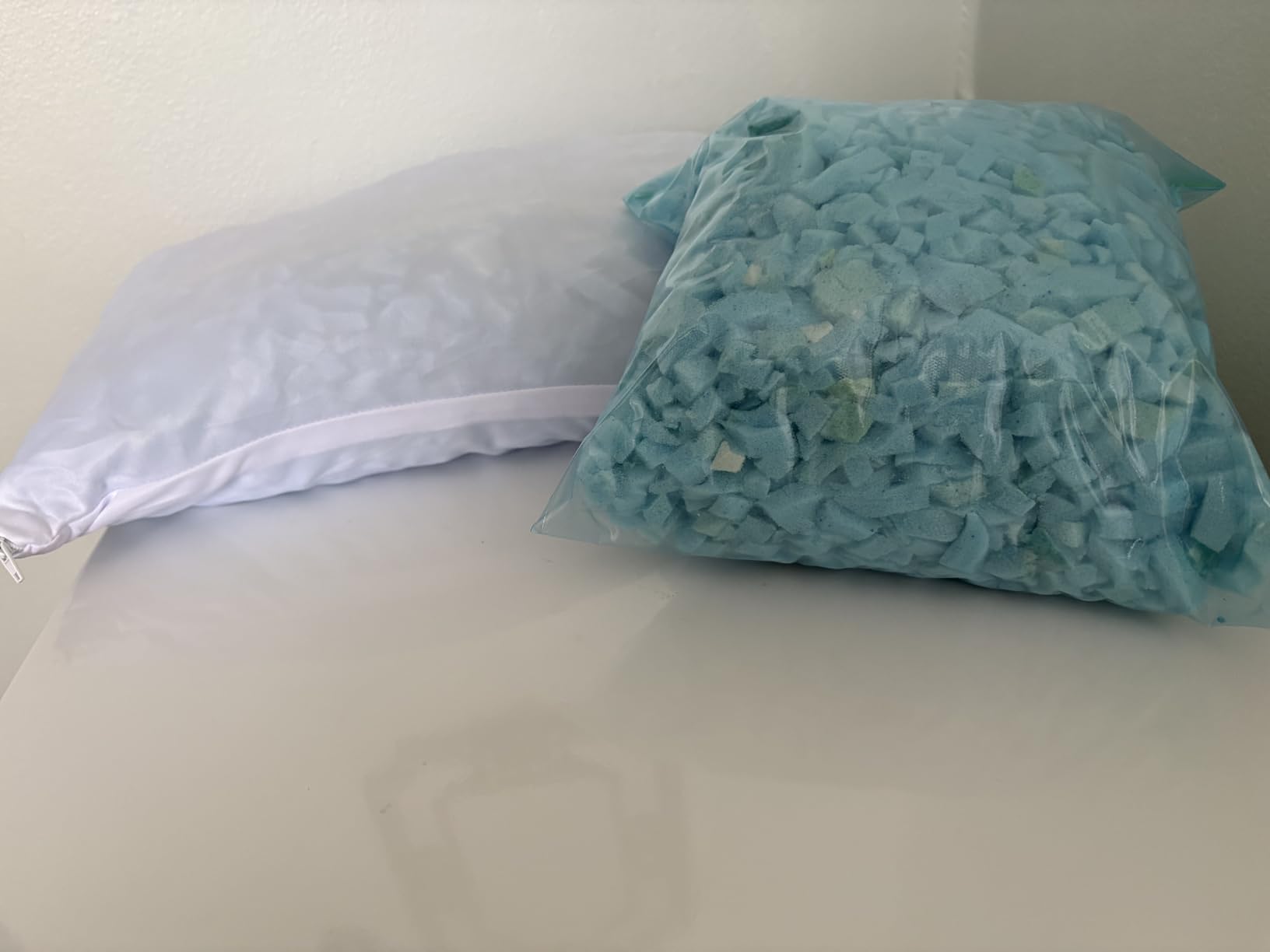 Small Cooling Memory Foam Pillow for Travel & Camping, Compressible Adjustable Pillow for Medium Firm Neck Knee Lumbar Support,Washable, Ideal Sleeping, Car, Airplane, Toddler & Backpacking, Gifts customer photo 1