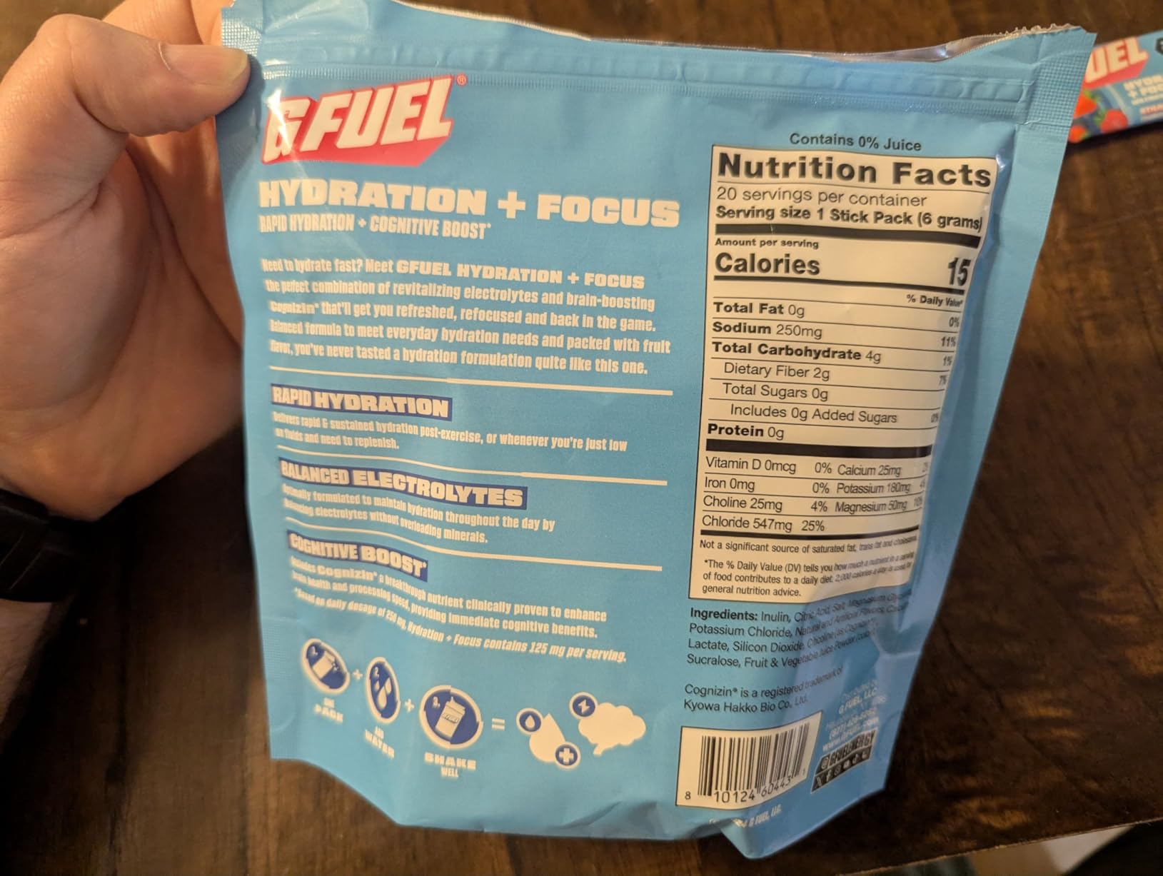 G Fuel Electrolytes Powder for Instant Hydration and Focus | Sugar Free Electrolytes Variety Pack of Lemon, Orange, Peach, Strawberry, Nootropic Drink Mixes to Sharpen Mental Focus, 12 Servings customer photo 4