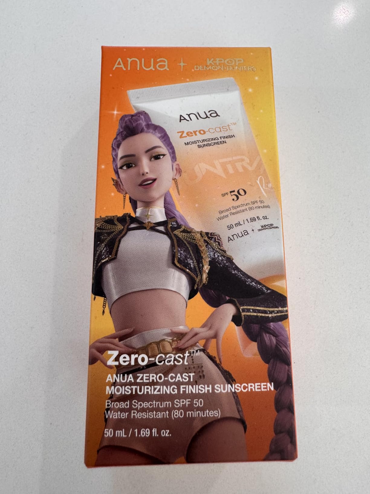Anua, Zero-Cast Moisturizing Sunscreen SPF 50, Glow Natural Sunscreen for face, No White Cast, Hyaluronic Acid, Niacinamide, Oil-Free, Korean Skincare, 1.69 fl oz customer photo 2