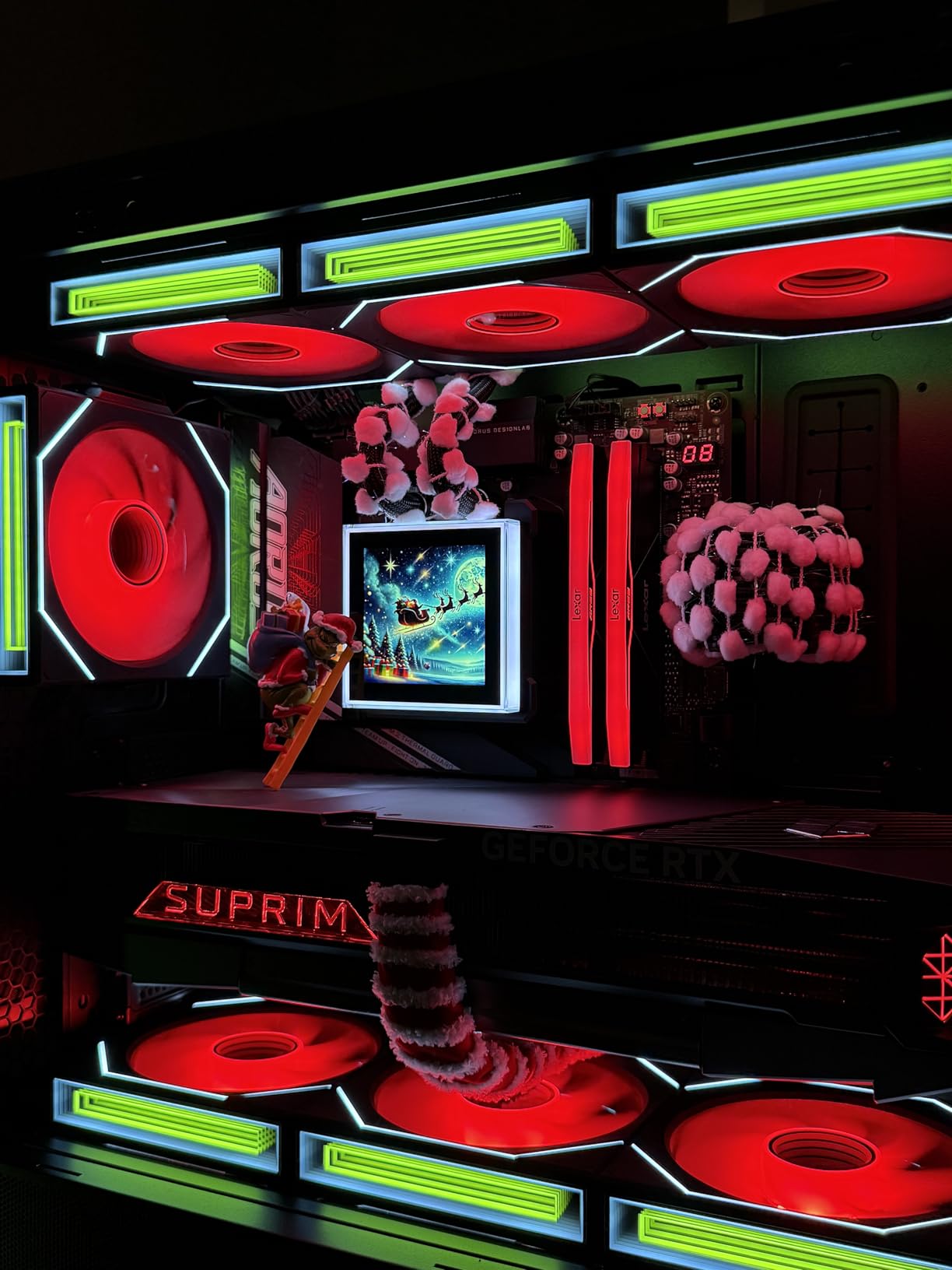 UNI Fan SL-Infinity Wireless 120 - Triple Pack - 2.4 GHz Wireless Signal ARGB Fan Control - Double Infinity Mirror Design - Low Noise - Controller Included - Black (12SLIN1W3B) customer photo 2