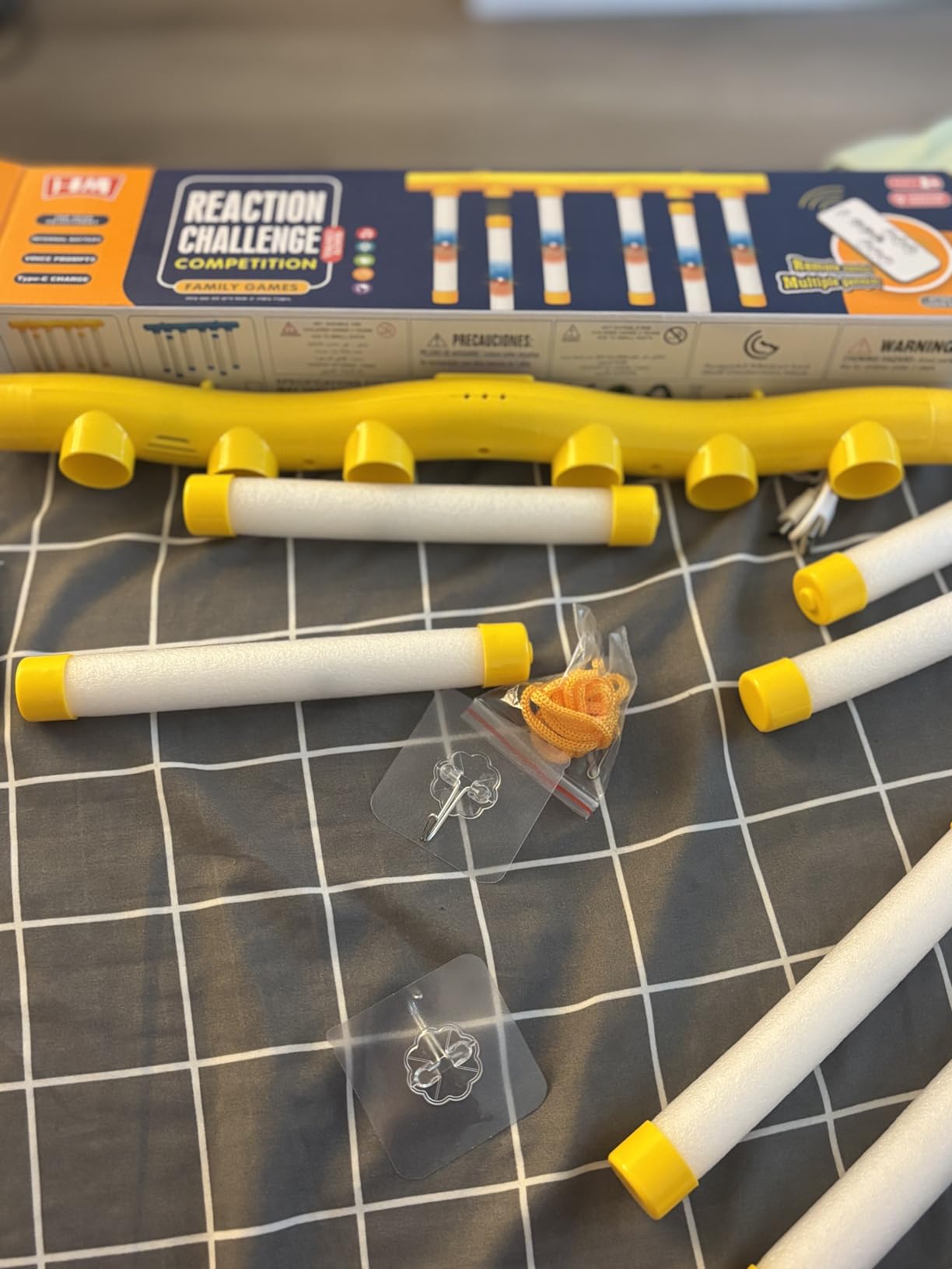 OCES Reflex Stick Game, Reflex Light-Up Sticks Reaction Training Hand Speed Challenge Game, Upgrade Hand Eye Coordination Training Toy Remote Control 3 Adjustable Speed (Light-Up Blue) customer photo 1