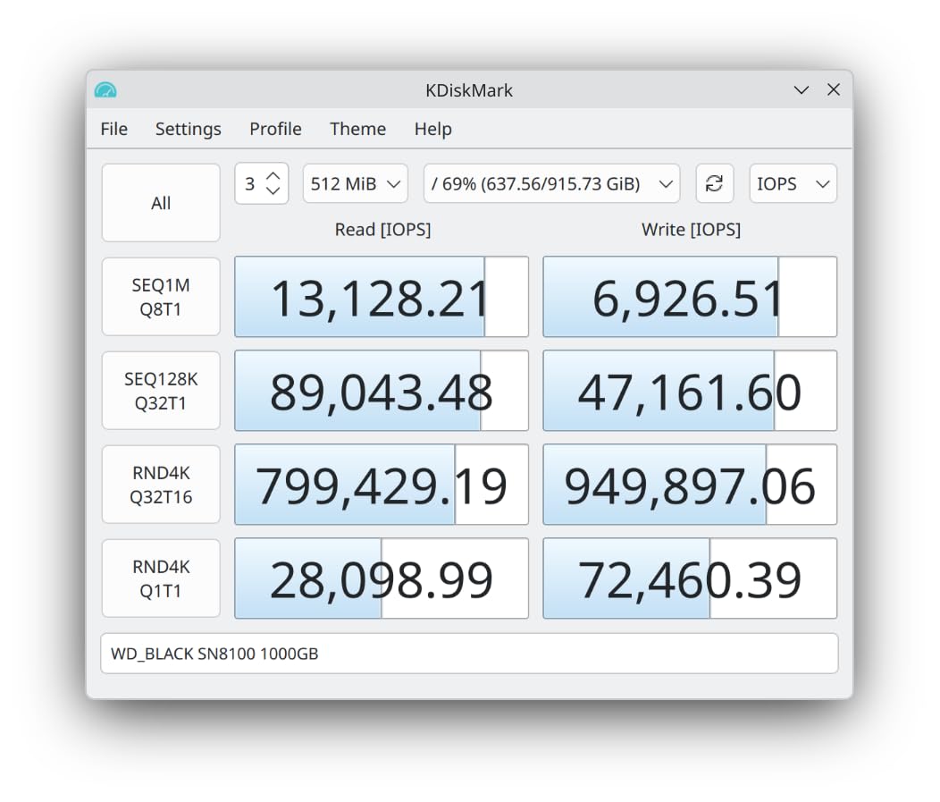WD_Black SN8100 1TB NVMe SSD - PCIe 5.0x4, M.2 2280, Up to 14,900MB/s Read Speed, up to 11,000MB/s Write Speed, Best for AI Applications, Gaming, and Video Editing - WDS100T1X0M customer photo 1