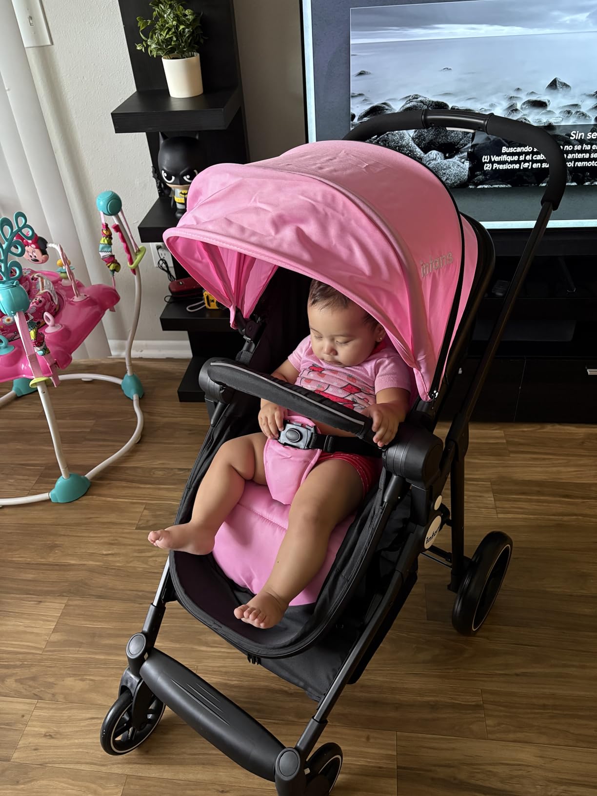 INFANS 2 in 1 Baby Stroller High Landscape Infant Stroller & Reversible Bassinet Pram customer photo 2