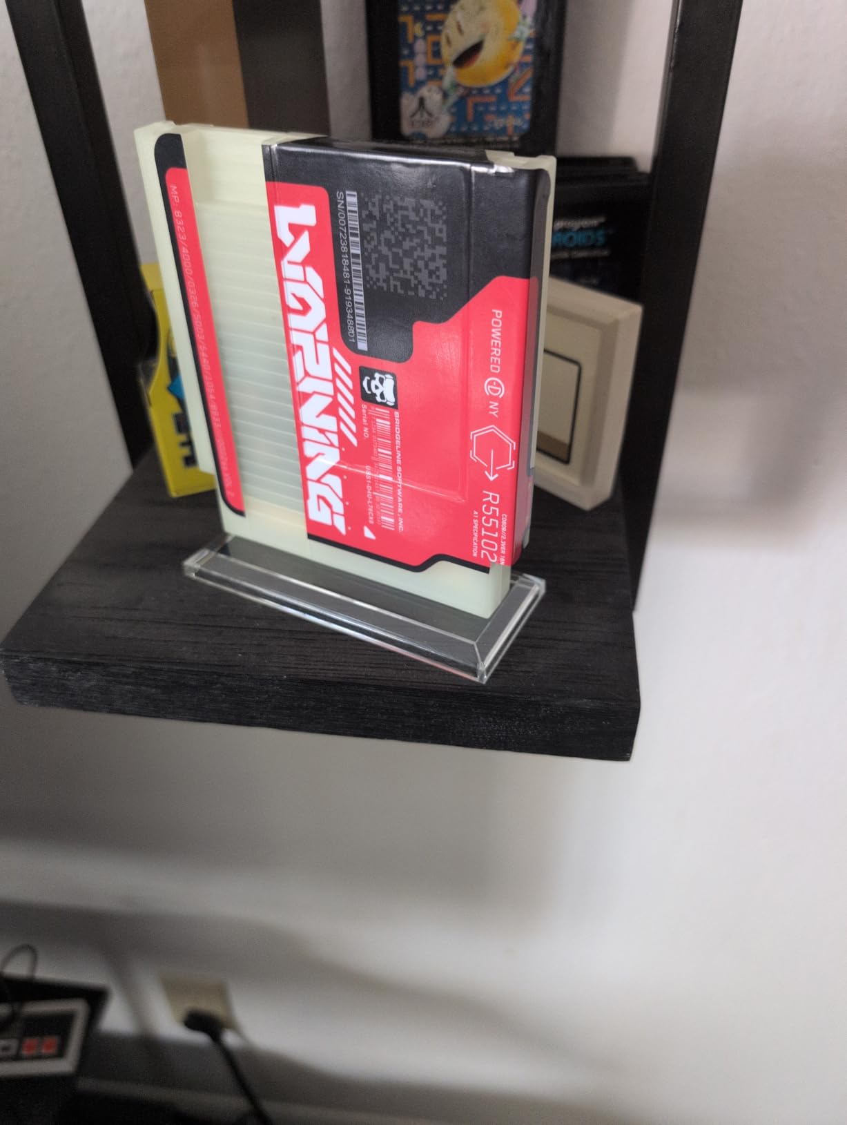 Game Cartridge Display Stand for NES - Transparent Plastic Holder for Nintendo NES Game Cards, Vintage Style Durable & Portable Storage Shelf customer photo 1