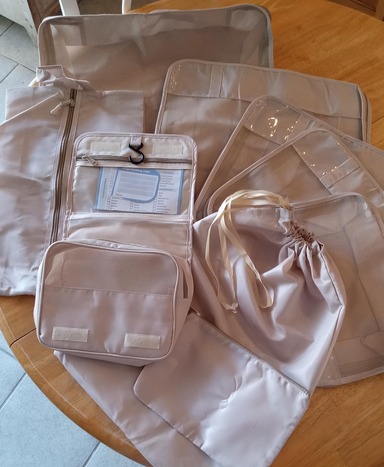 9 Set Packing Cubes with Packing List Luggage Packing Organizers for Travel Accessories customer photo 2