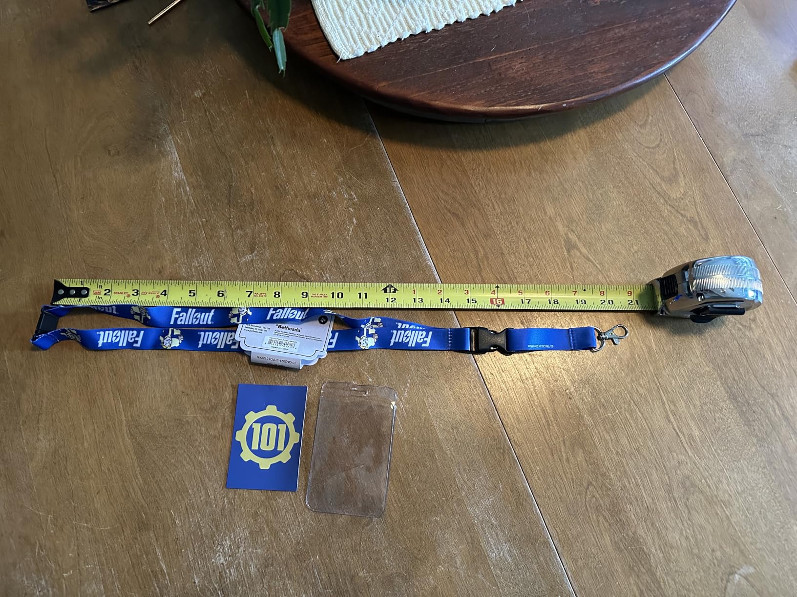 Fallout Lanyard Vault 101 Clear ID Badge Holder with Pip-Boy Rubber Charm customer photo 1
