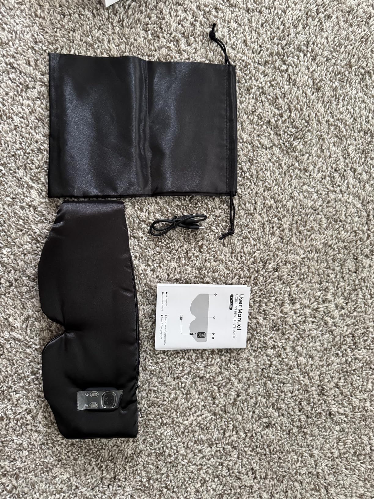 Anydance Heated Eye Mask - Cordless Eye Mask for Dry Eyes, Eye Relief, Improved Sleep, Timed Shutdown, 4 Temperature, Washable Eye Heating Pad for Travel, Removable for Cleaning - Black customer photo 1