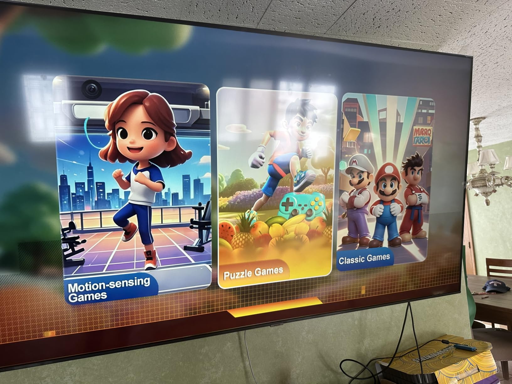 Motion Video Game Console for Kids & Adults, Plug & Play AR Camera Games for TV, for Indoor Physical Play & Interactive Family Fun customer photo 1