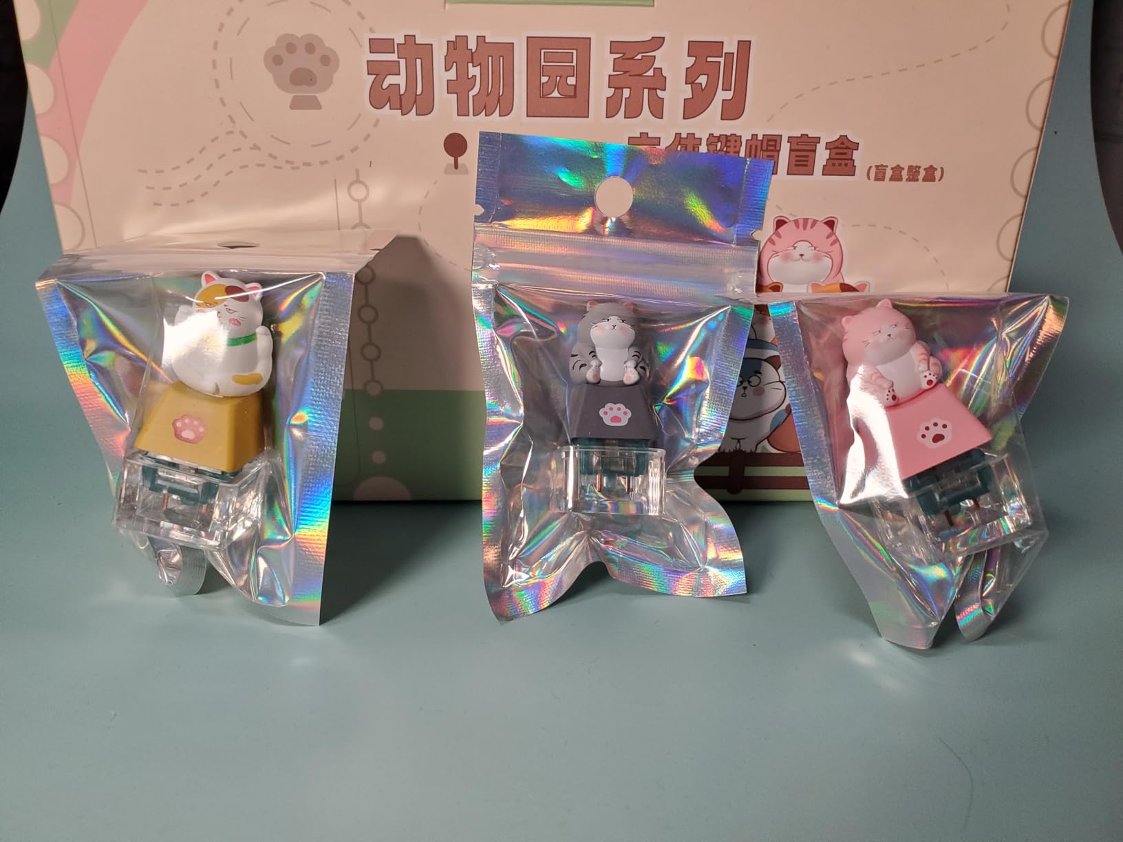 Akko Keycaps Set, Zoo Artisan Keycap Set 9 Animals R4 Keycaps for Mechanical Keyboards customer photo 2