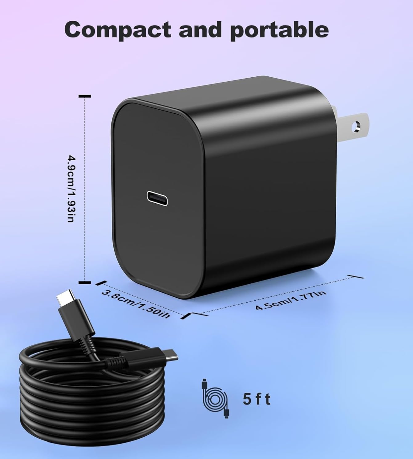 65W Switch 2 Charger with 6.6FT(2M) Cable - GaN3 AC Power Adapter for Nintendo Switch/OLED/Lite & Steam Deck/OLED, Original Quality, Supports 4K TV Mode customer photo 2