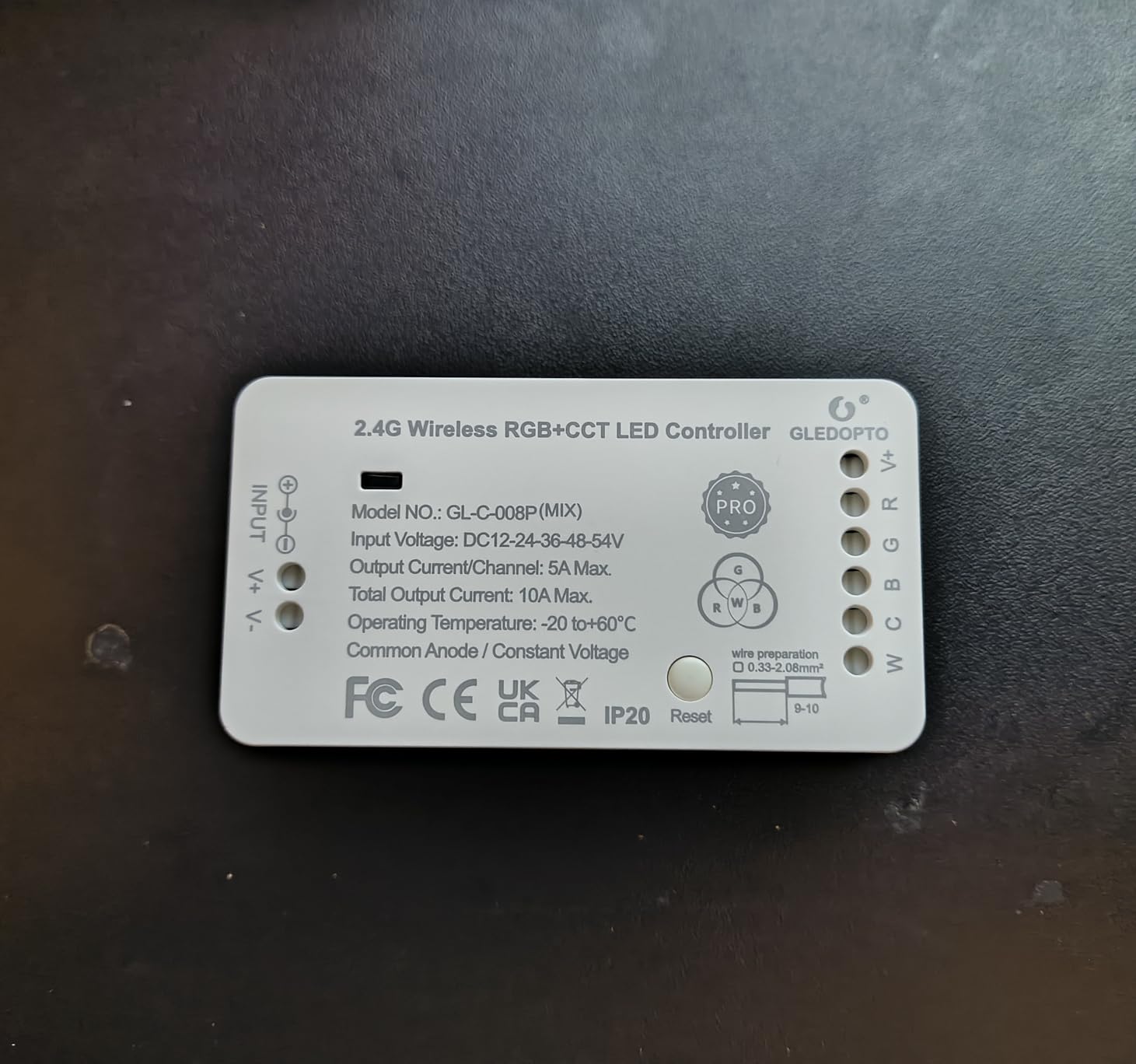 GLEDOPTO ZigBee 3.0 RGBCCT LED Strip Controller Pro RGB Color and Warm White Cold White Light Mix PWM Dimming Smart Phone App Voice Control Work with Hub Bridge (ZigBee Hub Required) customer photo 2