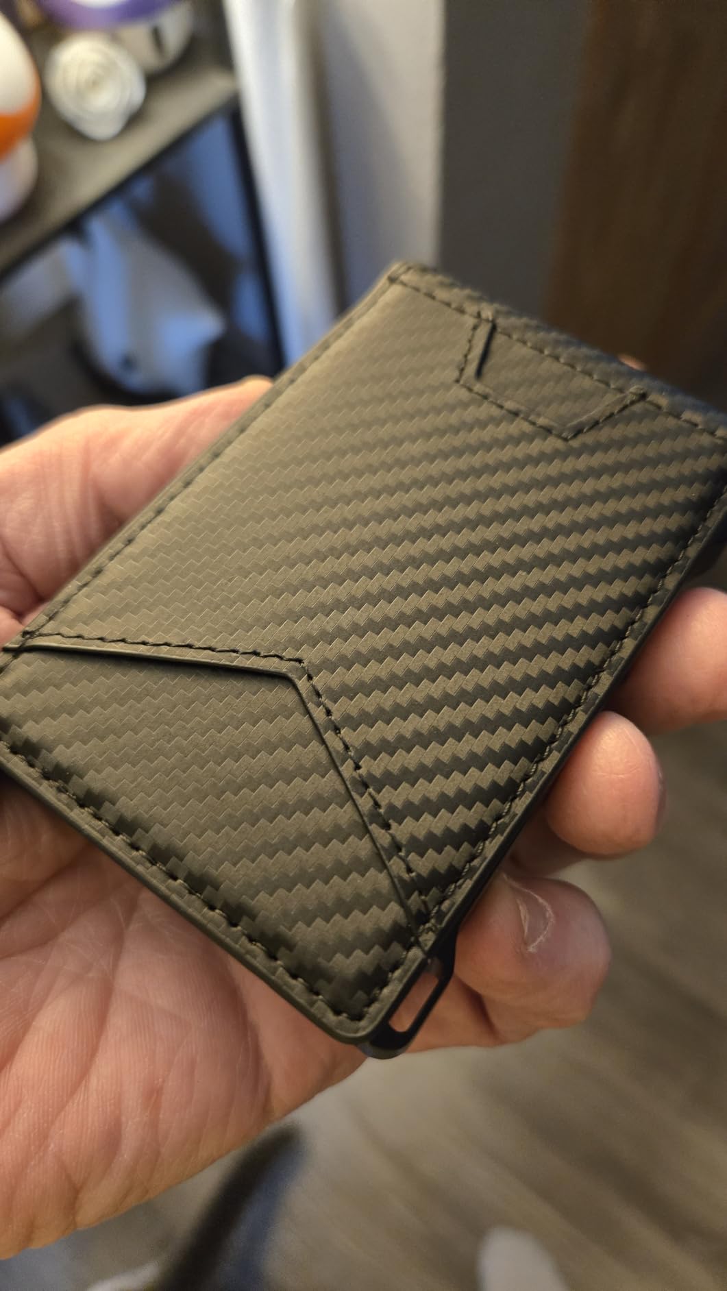 Wallet for Men RFID Wallet with 2 ID Windows & Money Clip, Slim Pop Up Card Holder for 10-12 Cards, Bifold Minimalist Smart Wallet for Front Pocket, Compact Metal Credit Card Holder, Gifts for Men customer photo 2