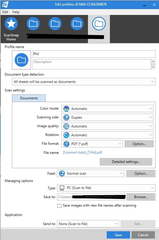 ScanSnap iX2500 Wireless or USB High-Speed Cloud Enabled Document, Photo & Receipt Scanner with Large 5