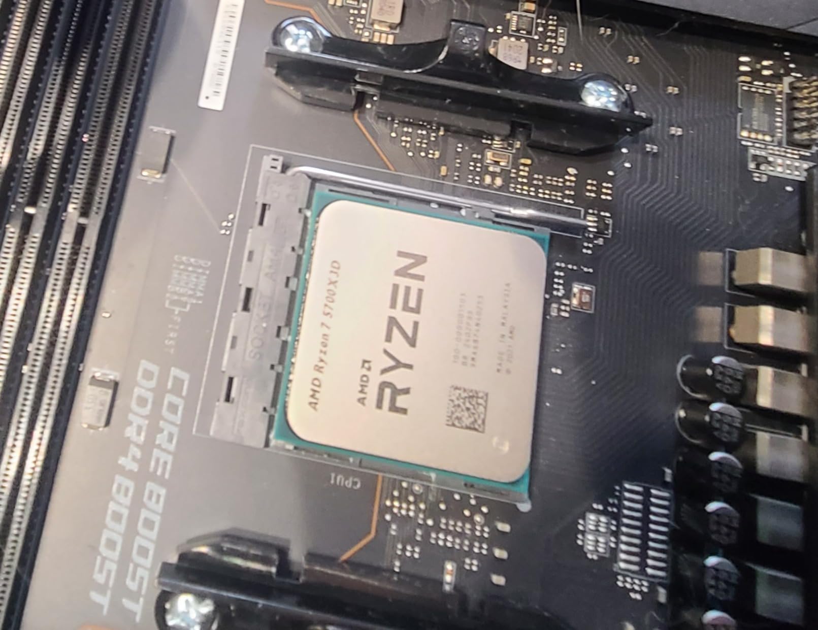 CPU AM5 Bracket 4PCS，AM5 CPU Bracket Desktop Computer AMD Cooler Fan Brackets for AM5/AM4 Motherboard with Screws Cooler Stand Steel Backplate Protection Fan Fixer customer photo 1