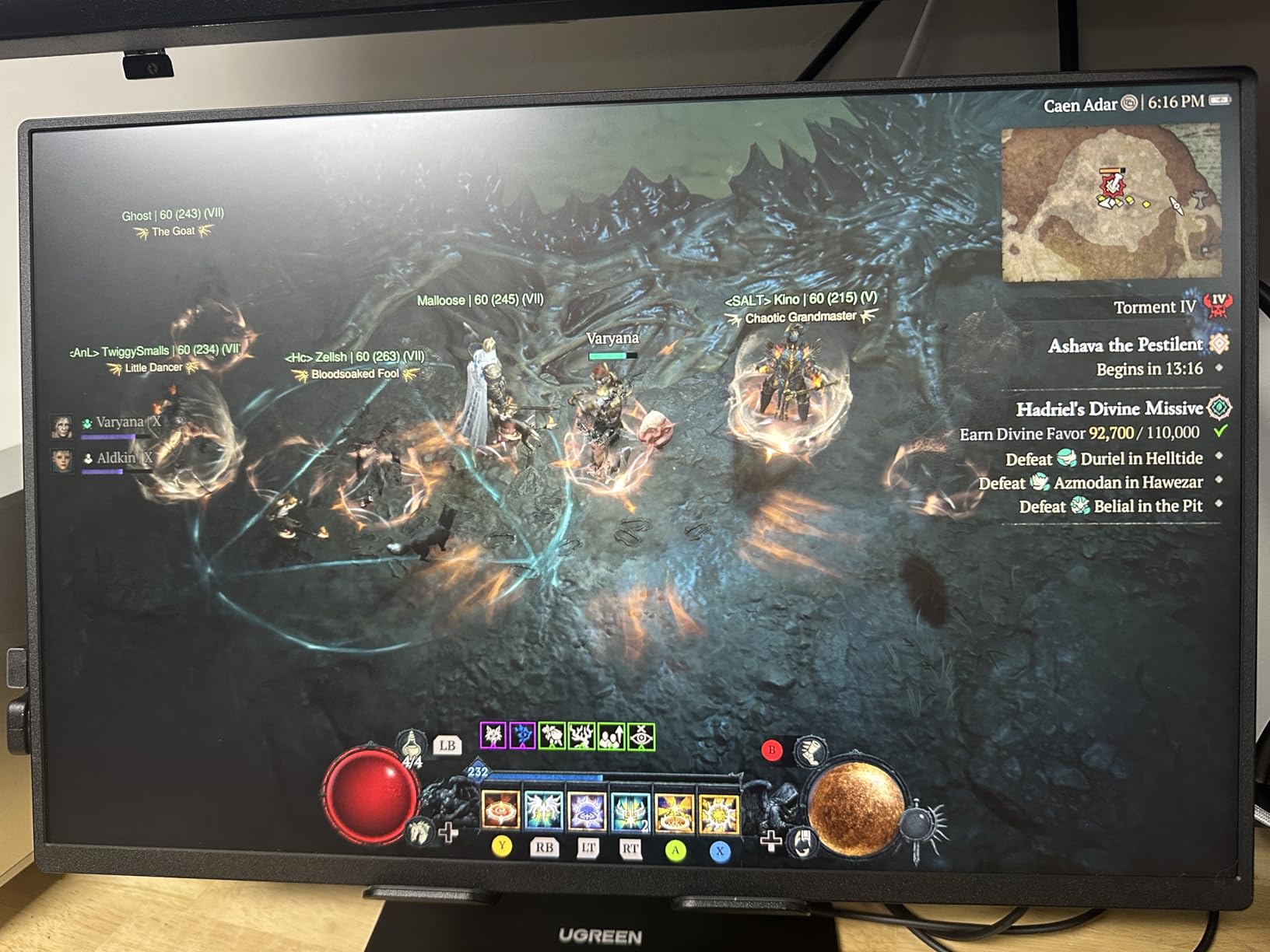 UPERFECT 2.5K 240Hz QLED Portable Monitor, 16