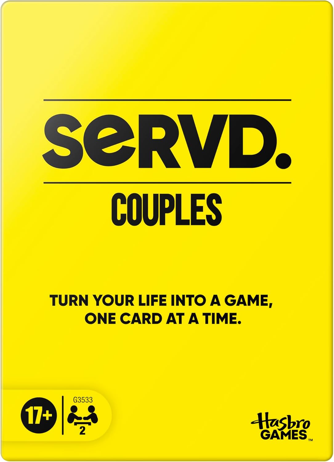 SERVD Hasbro Games Couples Game - Hilarious Real-Life Card Game for Partners - Funny Gifts for Anniversary, Date Nights, Valentine's Day - 2 Players - Ages 17+ customer photo 1