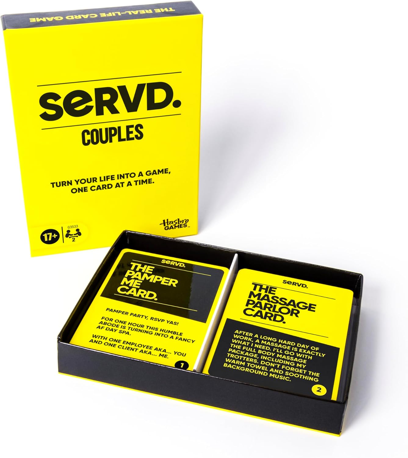 SERVD Hasbro Games Couples Game - Hilarious Real-Life Card Game for Partners - Funny Gifts for Anniversary, Date Nights, Valentine's Day - 2 Players - Ages 17+ customer photo 2