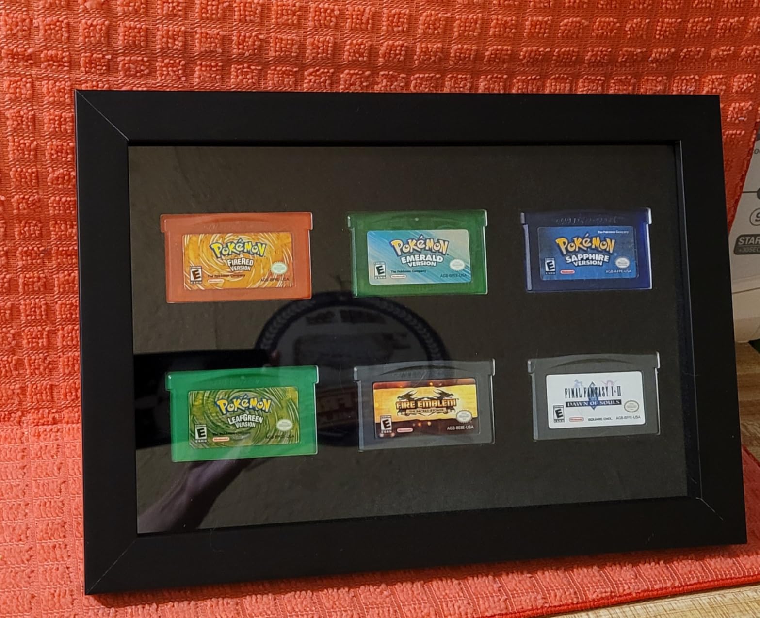 Video Game Frame Compatible with Game Boy Color Games - Solid Wood Display Case for GBC Cartridges, Retro Gaming Collectible Decor, Holds 3 Cartridges, Wall or Tabletop (GBC Cartridges) customer photo 2