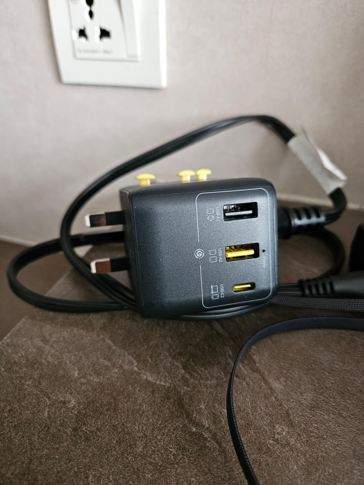 Baseus 70W Universal Travel Adapter, 6-in-1 International Plug Adapter with Retractable Cable, USB-C PD Fast Charging Worldwide Wall Charger for USA/EU/UK/AUS and Over 200 Countries - Enercore CG11 customer photo 1