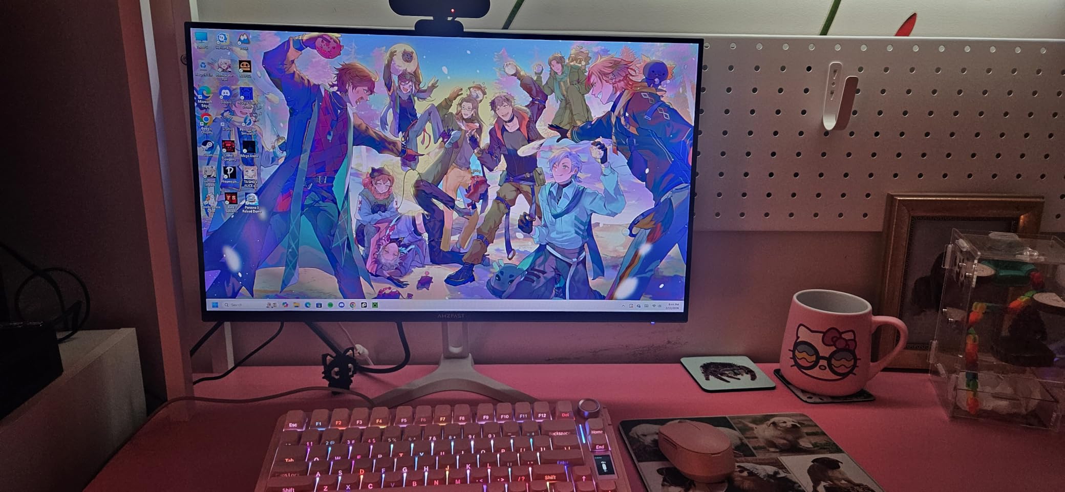 Amzfast 27 inch 1440P 200Hz/180Hz White Gaming Monitor, 2K QHD (2560 x1440),MPRT 1ms Fast IPS | HDR400 & TUV Rheinland Eye Care & 12 Months Exchange (HDMI & DP Cable) customer photo 1