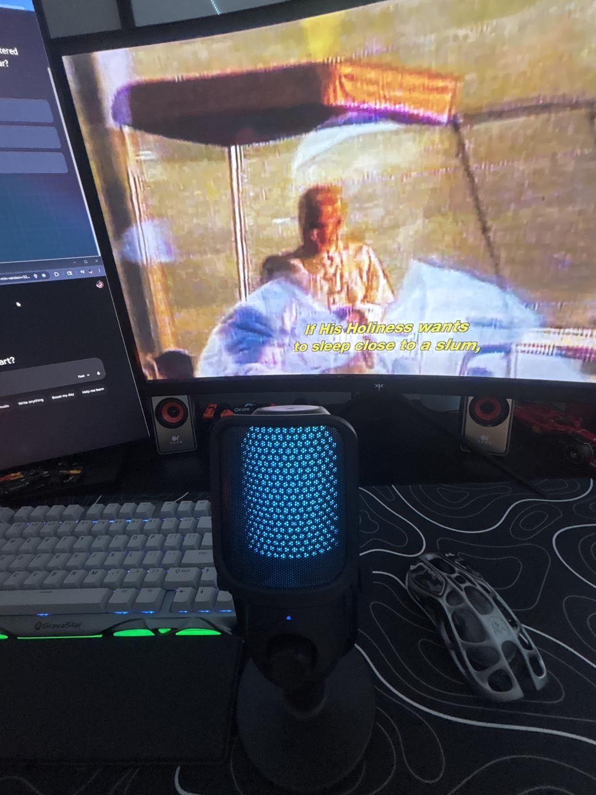 USB Microphone for PC Gaming: Condenser Microphone RGB for Gamer with Stand Mic - Recording Mic for Computer&Laptop with Qiuck Mute - Desk Podcast Mic for Podcast & Singing & Streaming & Youtube Black customer photo 2