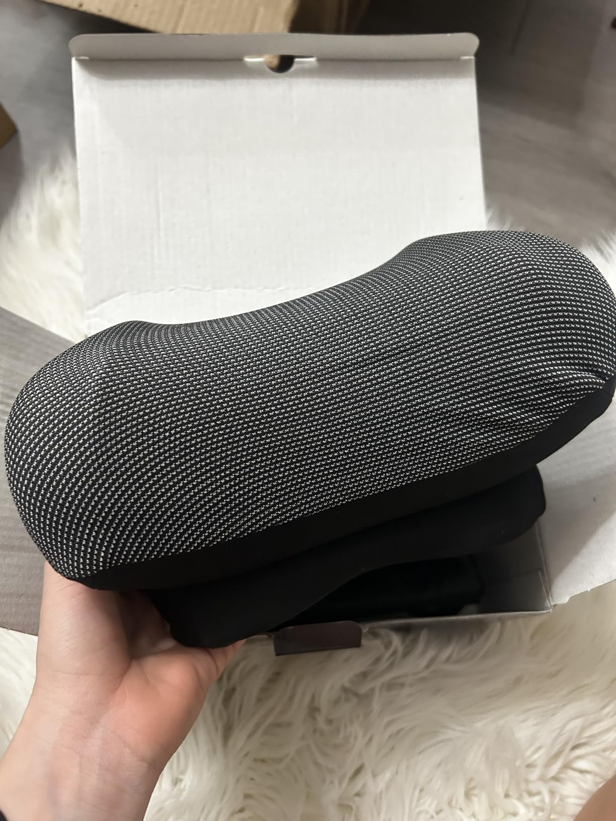 Wireless Heated Neck Stretcher for Pain Relief, Portable Cordless Neck Shoulder Cervical Traction Device with Graphene Heating Pad No Smell Magnetic Therapy Case Relaxer for TMJ Migraine Spine Alignment customer photo 1