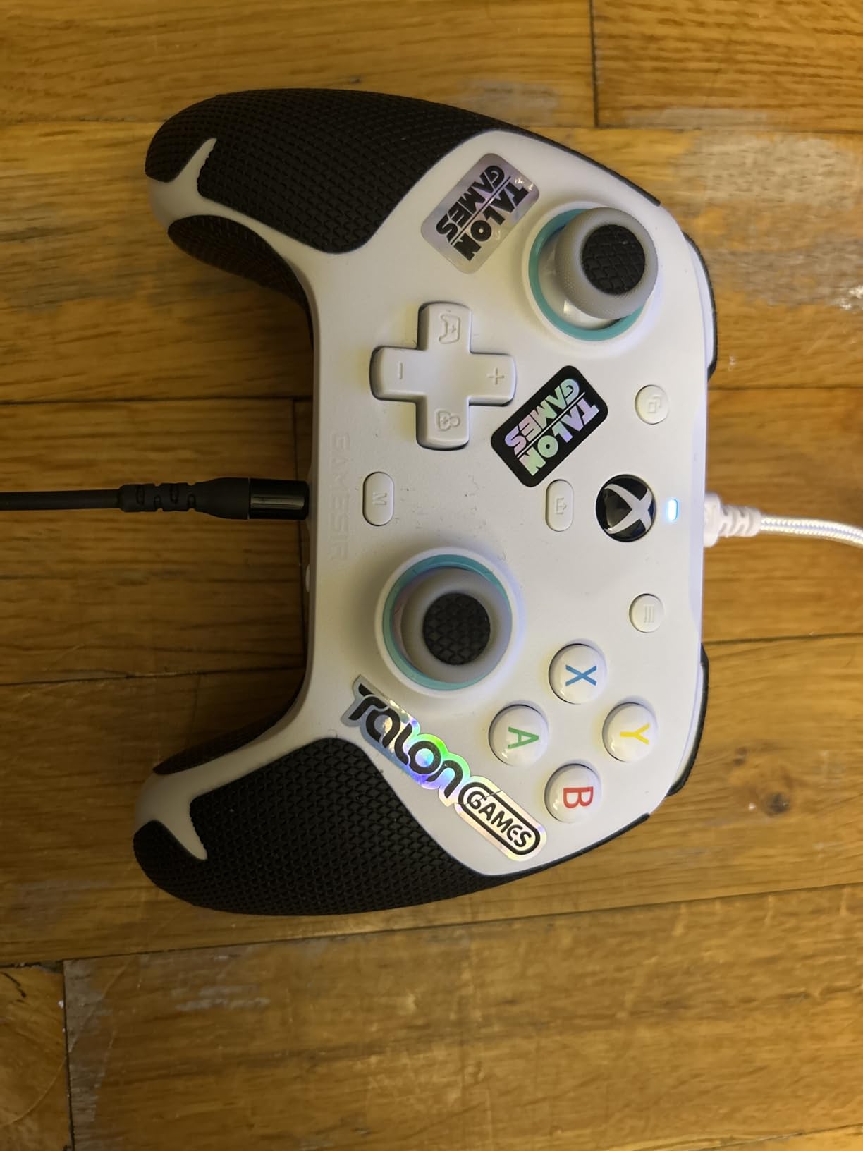 TALONGAMES Controller Grips Tape Compatible with GameSir G7 PRO, Anti-Slip, Sweat-Absorbent, Textured Skin kit, for Controllers Handle Grips (Classic Version - Black) customer photo 2