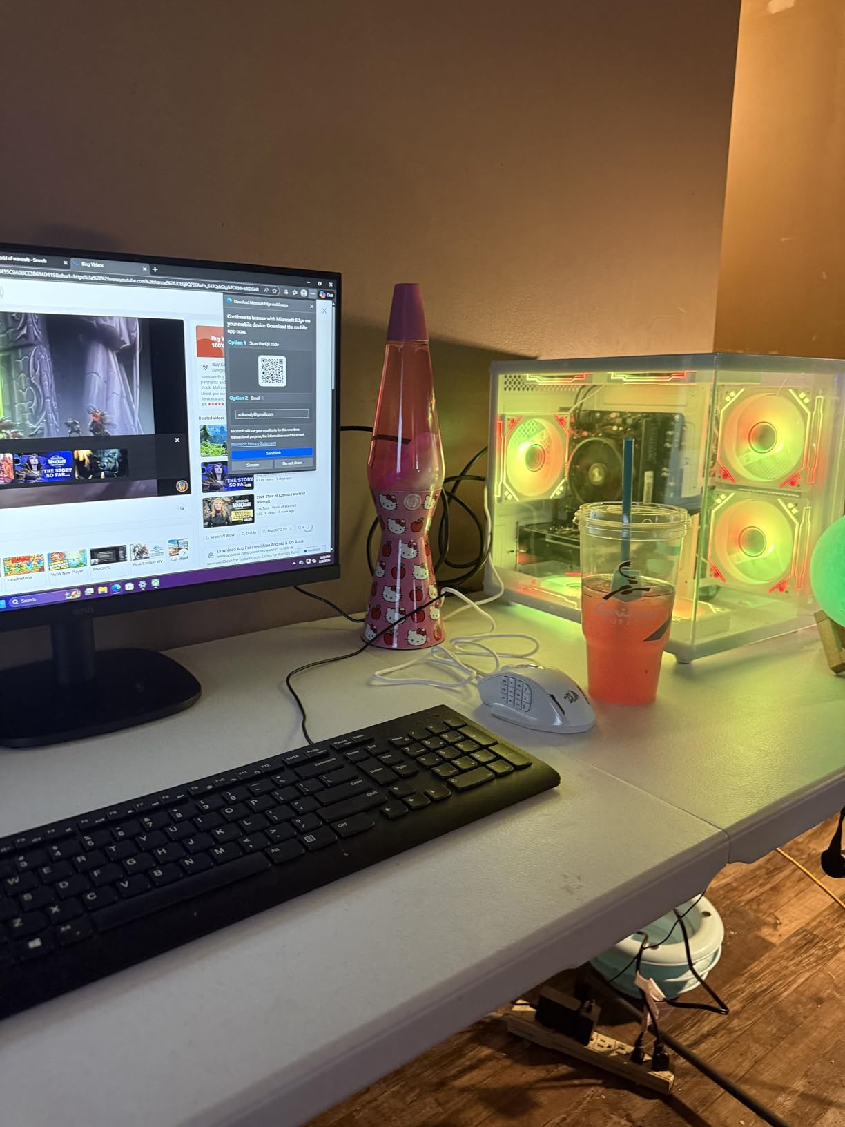 Desktop Computers,32G RAM,1TB NVMe SSD,Core i5-12400F,RTX 3050 6G,Prebuilt Gaming PC,Tower Computer Gamer,Work,VR,4K,Home and Business WiFi 6 White customer photo 1