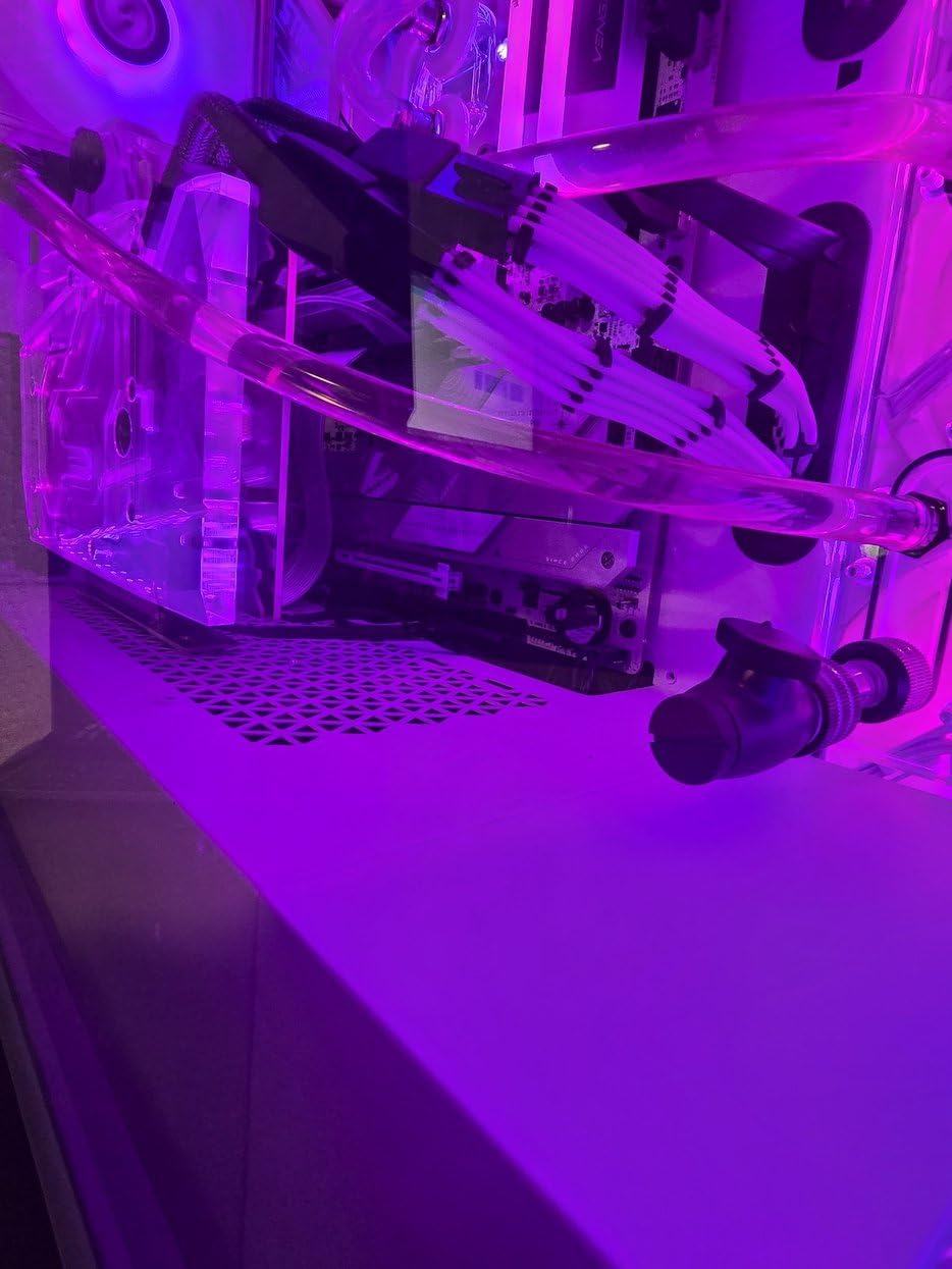 PCIe 5.0 Riser Cable with 3 Slots Vertical GPU Mount Bracket Kit, Gen 5 GPU Graphics Card Extension Cable, PCI-E 16X 128GB/s Compatible RTX4090/5090/RX7900XTX, 200mm customer photo 2