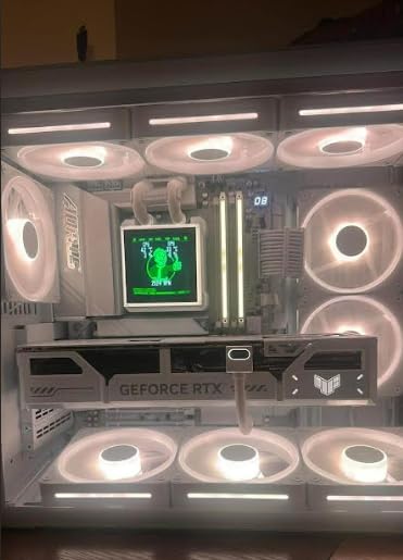 ASUS TUF GeForce RTX 5070 Ti 16GB GDDR7 BTF White OC Edition Graphics Card - PCIe 5.0, HDMI/DP 2.1, 3.125-Slot, with Detachable GC-HPWR Adapter customer photo 1