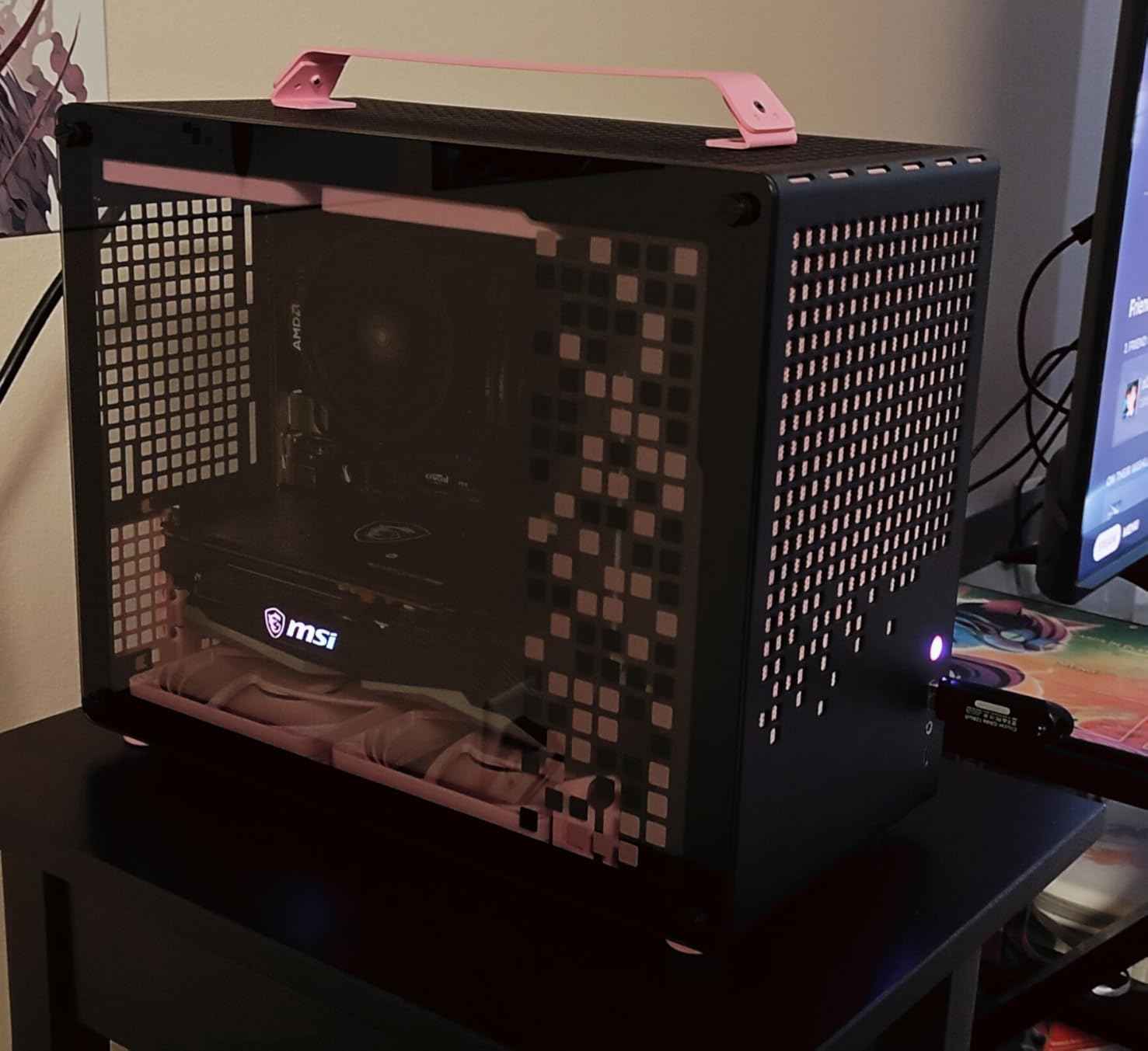 Flow FA12 120mm PC Case Fans 4-Pack, High Performance, Low Noise, 1500 RPM, 4-Pin PWM, Fluid Dynamic Bearing - Pitch Black customer photo 1