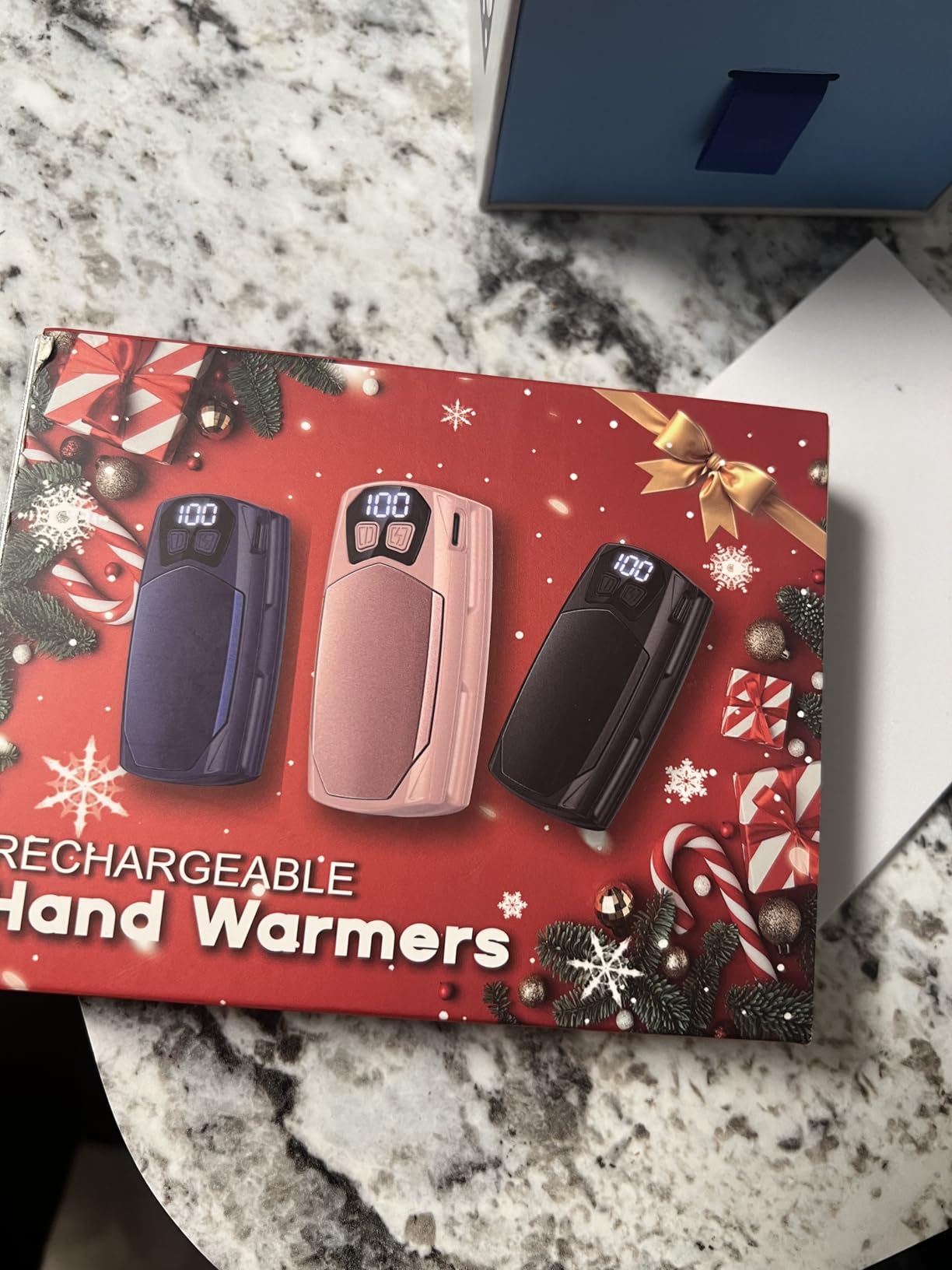 Kesguar Hand Warmers Rechargeable 2 Pack - 6000mAh Electric AI Handwarmers, LED Display & 5-Level Heating, 20Hrs Long Lasting, 2-in-1 Portable Heater, Gifts for Men/Women/Golf/Hunting customer photo 2